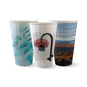 BioCup Double Wall Art Series 16oz & Lids