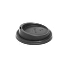 BCL-12PLA-B Biocup Universal Lids Black BioCup Large Lids 8-20oz / 90mm Leisure Coast Hospitality & Packaging Supplies
