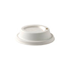 BCL-12PULP-W BioCup Sugarcane Lid 8-20oz / 90mm Leisure Coast Hospitality & Packaging Supplies