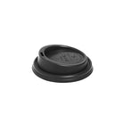 BCL-8PLA-B Biocup Universal Lids Black BioCup Small Lids 6-12oz / 80mm Leisure Coast Hospitality & Packaging Supplies