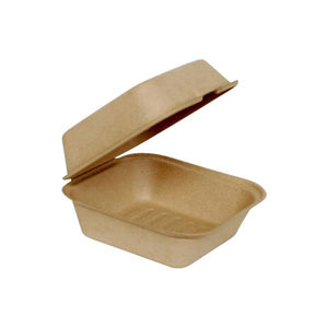 Unbleached Sugarcane Takeaway Clamshells