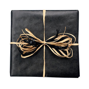 BW BK BLK Solid Colour on Kraft Gift Wrap Black Gift Wrap Leisure Coast Hospitality & Packaging Supplies
