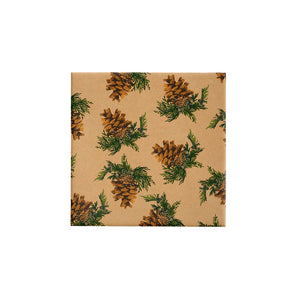 BW23 XFPK Forest Pinecones on Kraft Wrap Leisure Coast Hospitality & Packaging Supplies