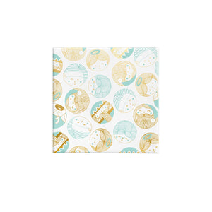 Merry Characters Mint & Gold on Gloss