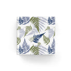 BW 60FS GN Fern Silhouettes on Matte Wrap Green Navy Leisure Coast Hospitality & Packaging Supplies