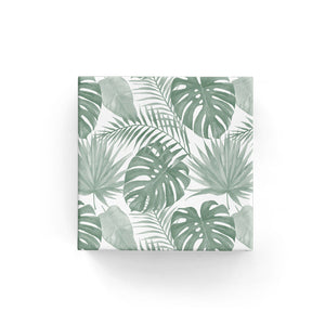 BW 60TL GRN Tropical Leaves on Matte Wrap Green Leisure Coast Hospitality & Packaging Supplies