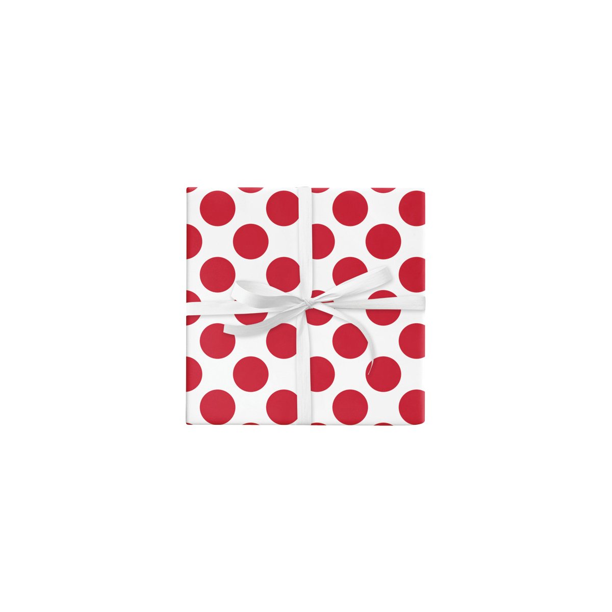 BW LS RED Large Spot Red Gift Wrap Leisure Coast Hospitality & Packaging Supplies