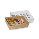 CIML6, Greenmark, Cupcake Insert 6 Hole Kraft / White Leisure Coast Hospitality and Packaging