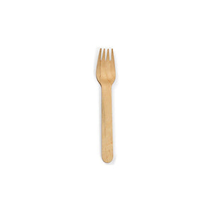 CWF160 Coated Wooden Cutlery Fork 165mm Leisure Coast Hospitality Supplies