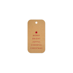 GTX11 NR Christmas Gift Tag Cheer Leisure Coast Hospitality & Packaging Supplies