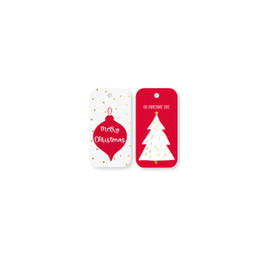 GTX15 RG Christmas Gift Tag Tree & Bauble Leisure Coast Hospitality & Packaging Supplies