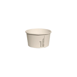 Bamboo Ice Cream Cup 4oz compostable (Lid sold separately)