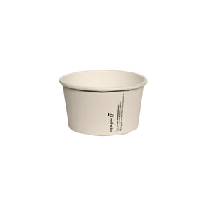 Bamboo Ice Cream Cup 8oz compostable (Lid sold separately)