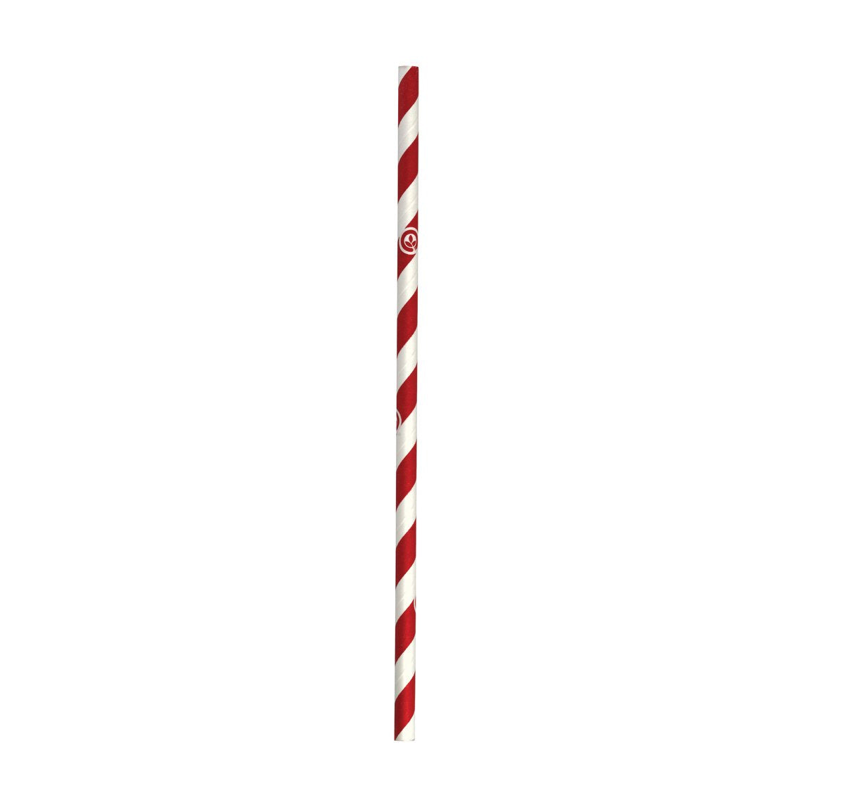 JP-PBS-6x197-RS Biostraw Regular Straws Red & White stripe 6x197mm Leisure Coast Hospitality & Packaging Supplies