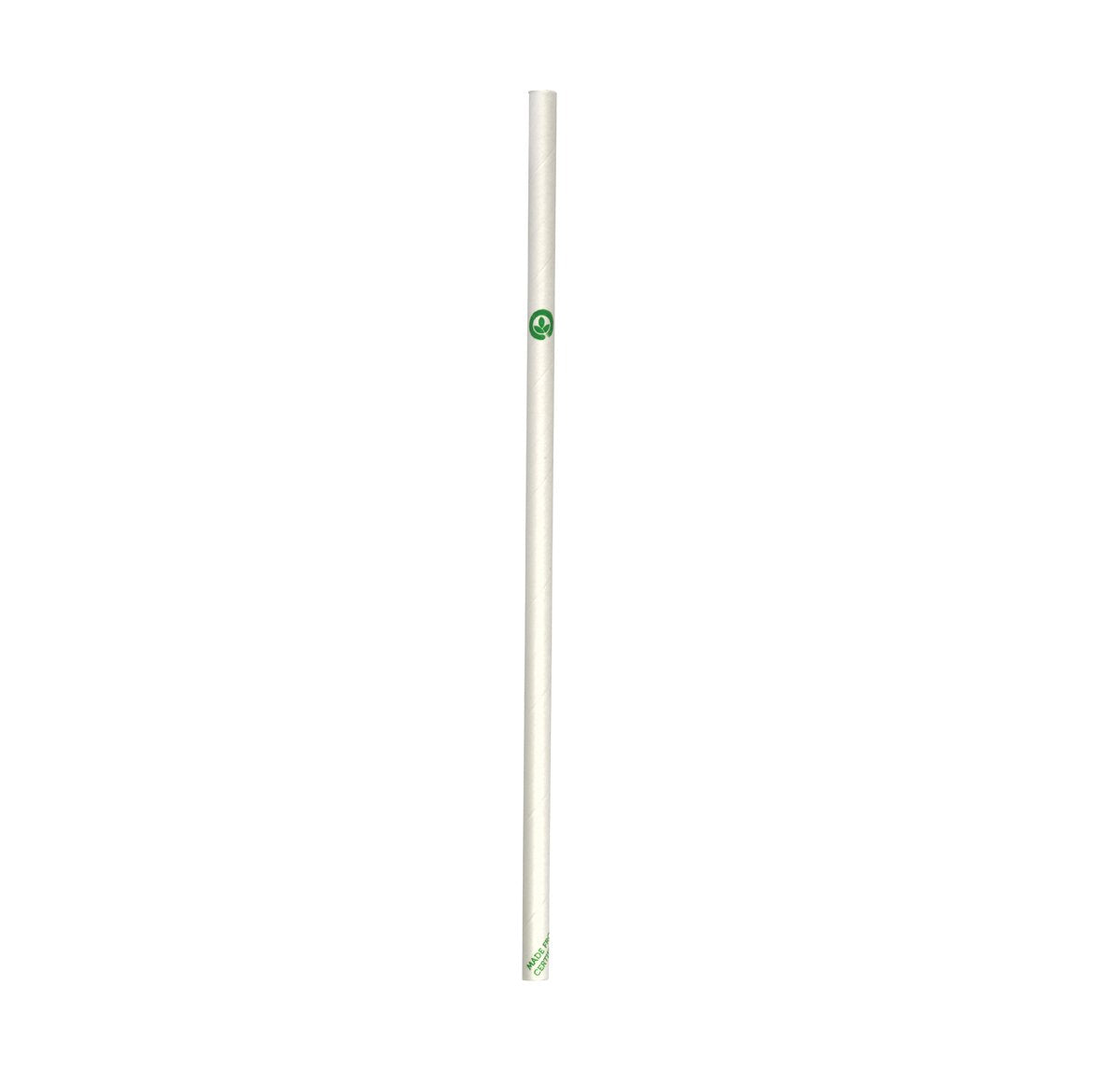JP-PBS-6x197-W Biostraw Regular Straws White 6x197mm Leisure Coast Hospitality & Packaging Supplies