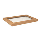 KCTLL, Greenmark, Large Rectangular Catering Lid with Window Kraft / Clear PET Leisure Coast Hospitality and Packaging