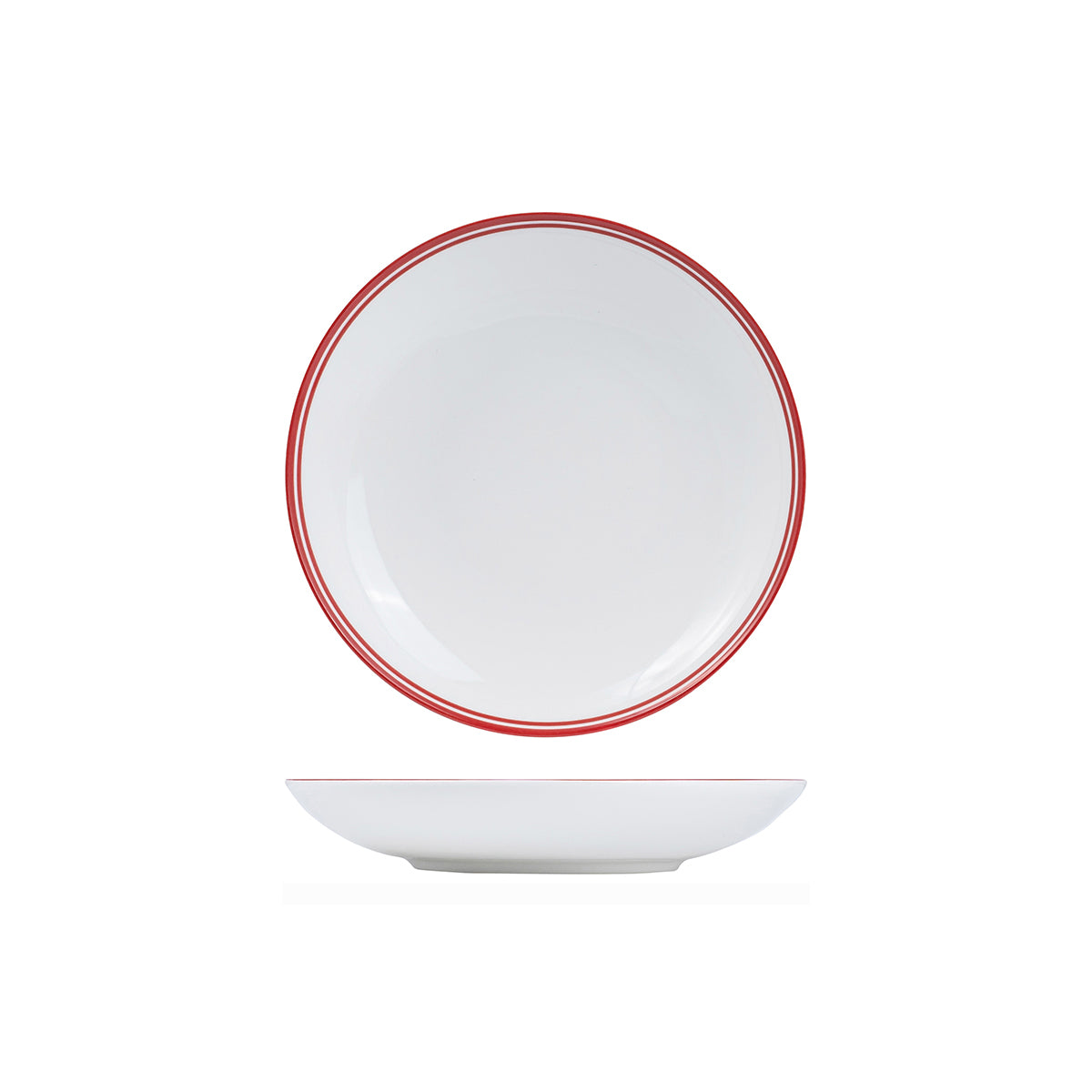 NDC26-R RAK Porcelain Nano Cru Red Round Coupe Bowl 260mm / 1200ml Leisure Coast Hospitality & Packaging