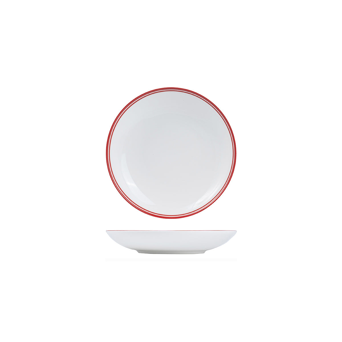 NDP23-R RAK Porcelain Nano Cru Red Round Coupe Bowl 230mm / 800ml Leisure Coast Hospitality & Packaging
