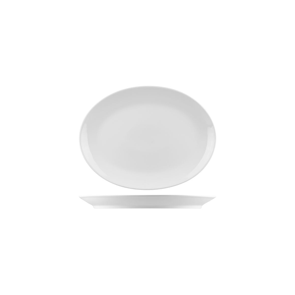 NOP21 RAK Porcelain Nano Oval Coupe Plate 210x150mm Leisure Coast Hospitality & Packaging