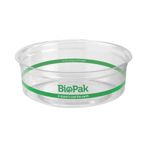 P-240 BioBowls Clear Containers & Lids Clear Round BioBowl Container 240ml Leisure Coast Hospitality & Packaging Supplies