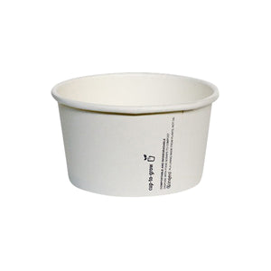 PBPB12 WHITE BOWL 115x62mm / 355ml (500/ctn) Leisure Coast Hospitality Supplies and Packaging