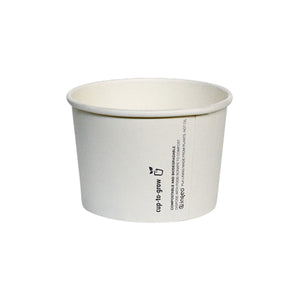 PBPB8 WHITE BOWL 90x62mm / 237ml (1000/ctn) Leisure Coast Hospitality Supplies and Packaging