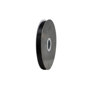 RB DS16100 BLK Ribbon - Double Sided Satin Black Leisure Coast Hospitality & Packaging Supplies