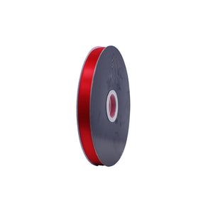 RD DS16100 RED Ribbon - Double Sided Satin Red Leisure Coast Hospitality & Packaging Supplies