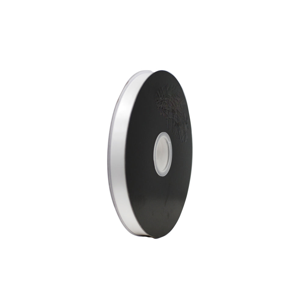 RB DS16100 WHI Ribbon - Double Sided Satin White Leisure Coast Hospitality & Packaging Supplies