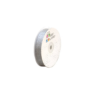 RB MT15 SIL Ribbon - Metallic Taffeta Silver Leisure Coast Hospitality & Packaging Supplies