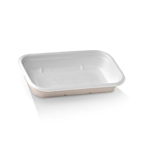 RC24 PacTrading Sugarcane Trays 229x128x39mm / 750ml Leisure Coast Hospitality Environmentally Friendly Disposable Takeaway Food Packaging
