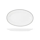 RHOP32 RAK Porcelain Harriette Oval Wide Rim Platter 320x200mm Leisure Coast Hospitality & Packaging