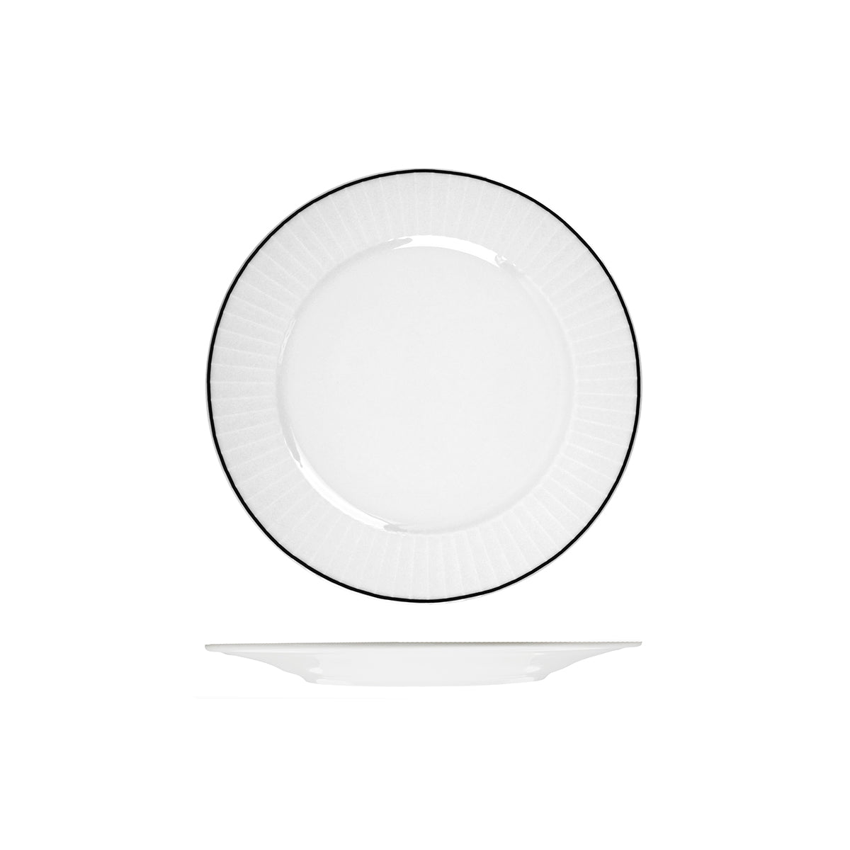 RHRP24 RAK Porcelain Harriette Round Wide Rim Plate 240mm Leisure Coast Hospitality & Packaging