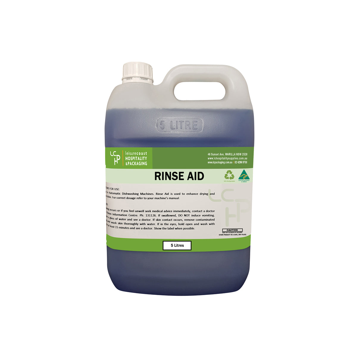 Leisure Coast Hospitality & Packaging | AUTOMATIC MACHINE RINSE AID