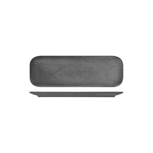 RK8331-GY RAK Porcelain Karbon Shale Rectangular Coupe Plate 330x110mm Leisure Coast Hospitality & Packaging