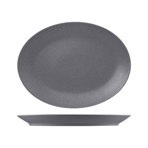 RNF4360-GY RAK Porcelain Neofusion Stone Oval Coupe Platter 360x270mm Leisure Coast Hospitality & Packaging