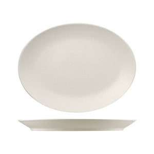 RNF4360-W RAK Porcelain Neofusion Sand Oval Coupe Platter 360x270mm Leisure Coast Hospitality & Packaging