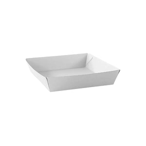 WCT4 Takeaway Tray White Corrugated Cardboard Leisure Coast Hospitality & Packaging Supplies