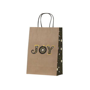 X22 BJ JH Gift bag Christmas Joy Hope on Kraft Junior Leisure Coast Hospitality & Packaging Supplies
