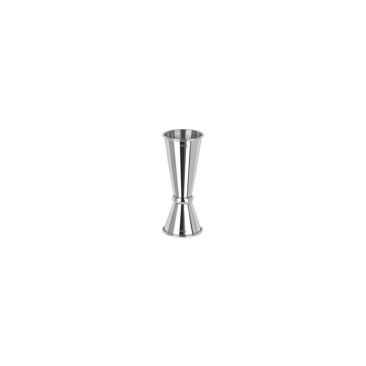 Z0600 Tomkin Tokyo Jigger with Curled Edge 15/30ml Stainless Steel Leisure Coast Hospitality & Packaging