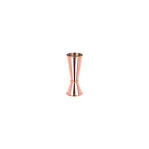 Z0602 Tomkin Tokyo Jigger with Curled Edge 15/30ml Rose Gold Leisure Coast Hospitality & Packaging