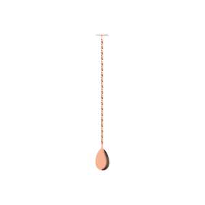 Z0643 Tomkin Tail Disk Bar Spoon with Muddler 300mm Rose Gold Leisure Coast Hospitality & Packaging