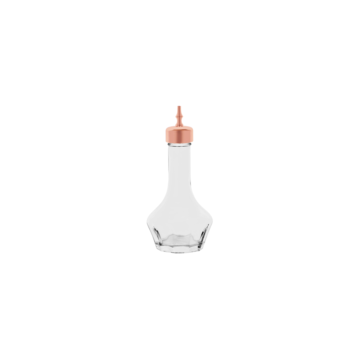 Z0897 Tomkin Bitter Bottle 50ml Glass with Rose Gold Lid Leisure Coast Hospitality & Packaging