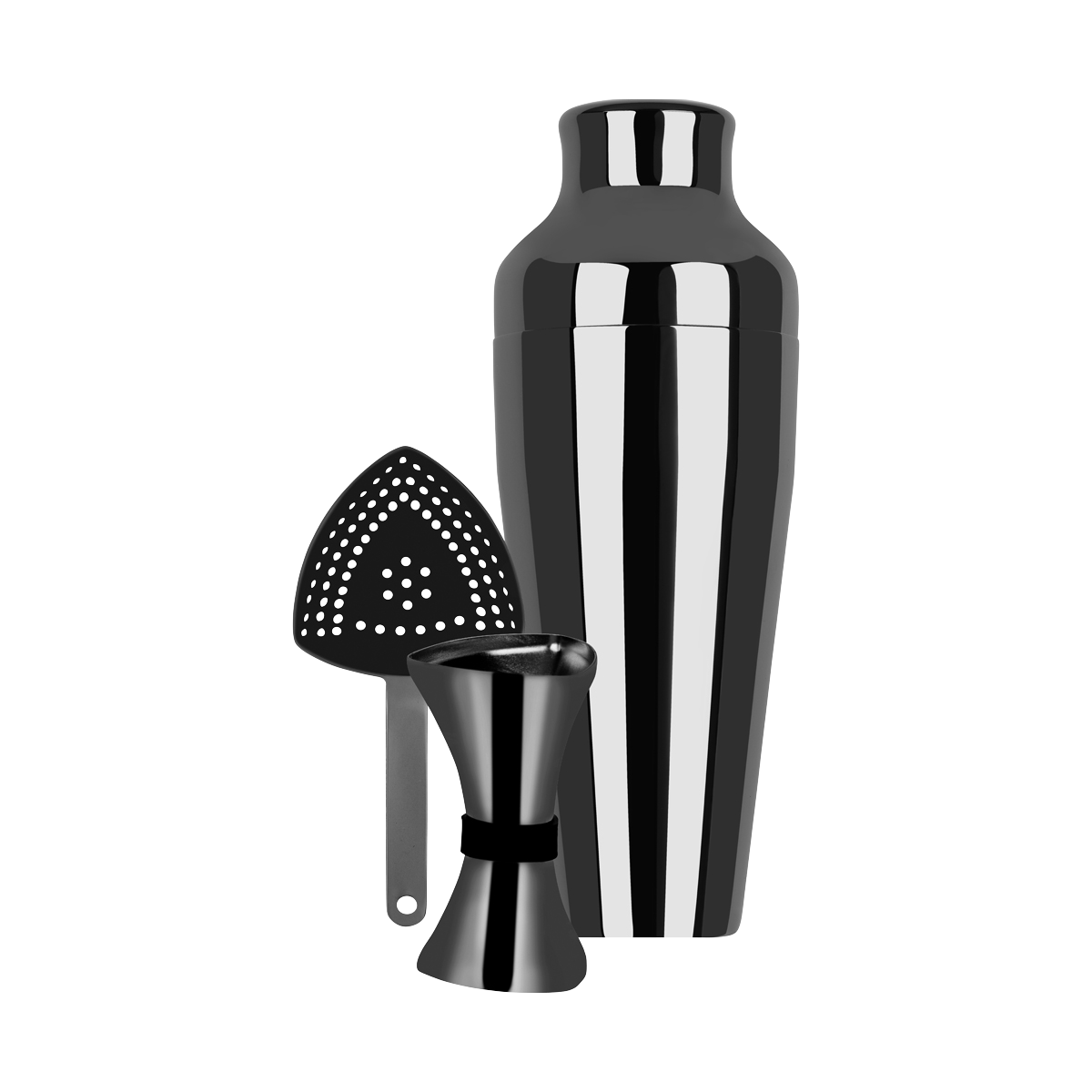 Z9010 Tomkin Cocktail Set 3pc Gunmetal Leisure Coast Hospitality & Packaging