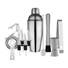 Z9022 Tomkin Cocktail Set 11pc Stainless Steel In Bartender Bag Leisure Coast Hospitality & Packaging