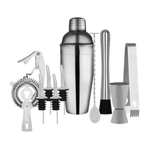 Z9022 Tomkin Cocktail Set 11pc Stainless Steel In Bartender Bag Leisure Coast Hospitality & Packaging